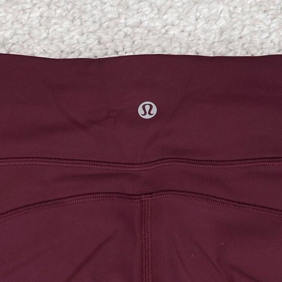 Lululemon Invigorate Hi Rise Crop Legging Red Merlot - Picture 8 of 11